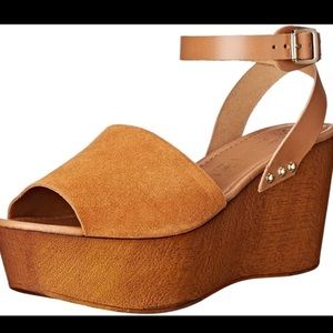 Seychelles Tan Wedge Sandals